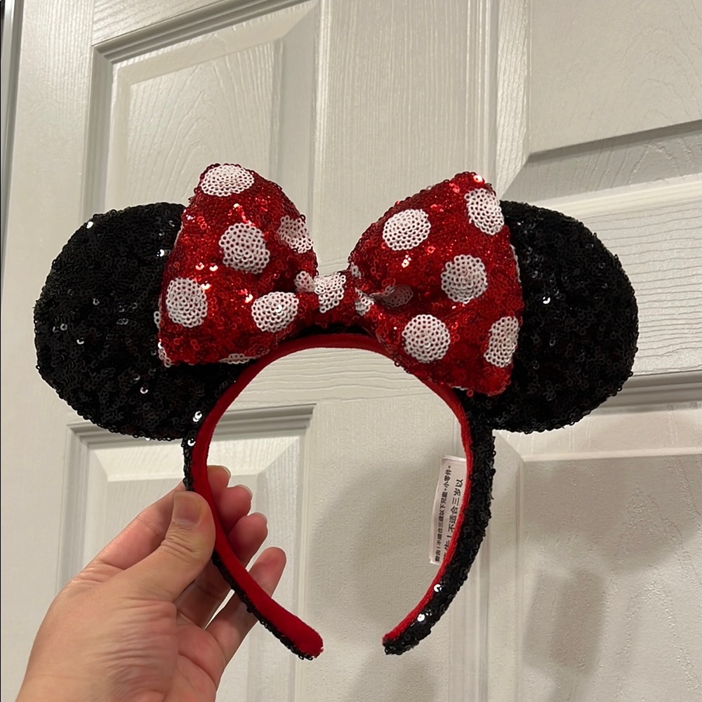 Sequin Minnie Mouse Ears Headband